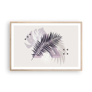 Affiche dans un chêne clair - Poster - L'ombre de l'obscurité - 91x61 cm