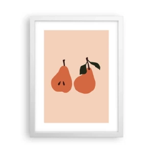 Affiche dans un cadre blanc - Poster - La douceur elle-même - 30x40 cm