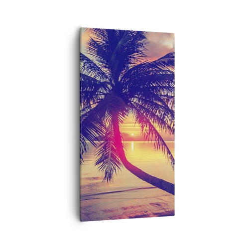 Impression sur toile - Image sur toile - Soirée sous les palmiers - 55x100 cm