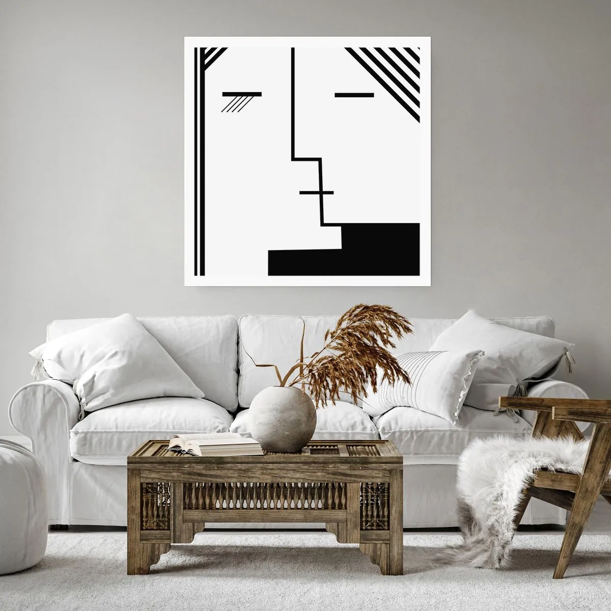 Affiche - Poster - Juste un baiser - 50x50 cm