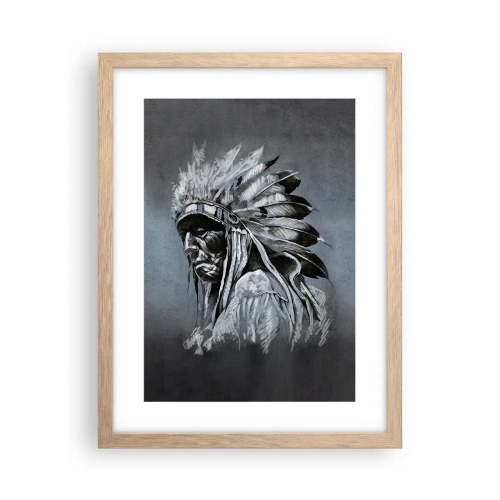 Affiche dans un chêne clair - Poster - Retour aux sources - 30x40 cm