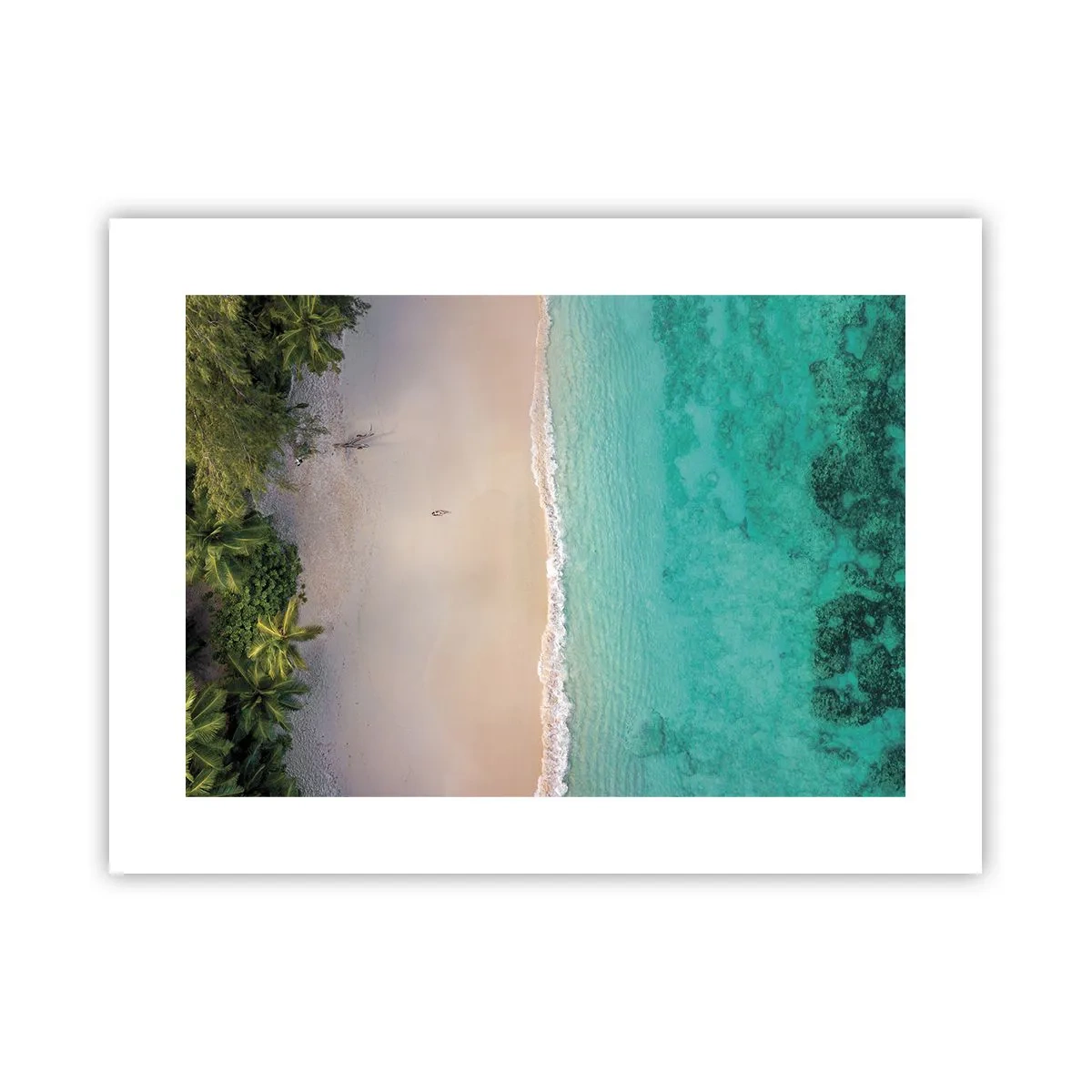 Affiche - Poster - Plage paradisiaque - 40x30 cm