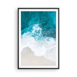 Affiche dans un cadre noir - Poster - Caresse naturelle - 61x91 cm