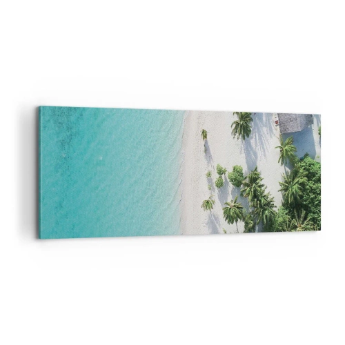 Impression sur toile - Image sur toile - Vacances au paradis - 100x40 cm