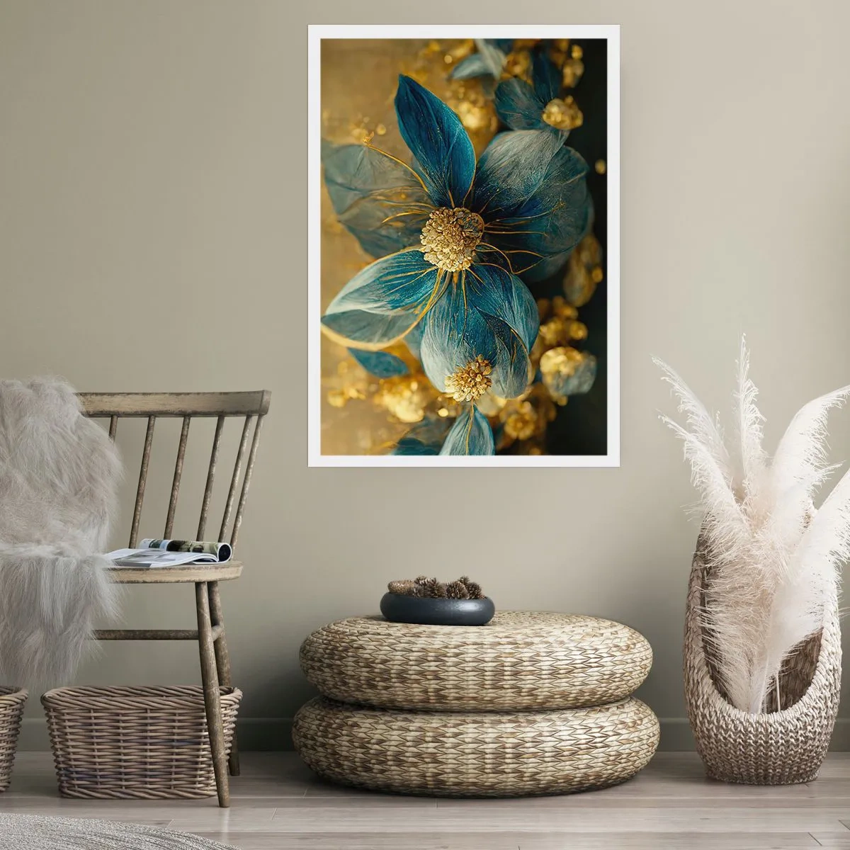 Affiche - Poster - Fleurir avec de l'or - 61x91 cm