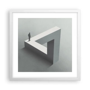 Affiche dans un cadre blanc - Poster - Mais c'est possible - 40x40 cm