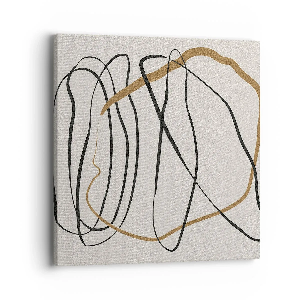 Impression sur toile - Image sur toile - Composition – danse en boucle - 40x40 cm