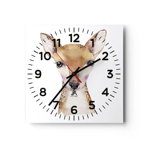 Horloge murale - Pendule murale - L'innocence de la nature - 30x30 cm