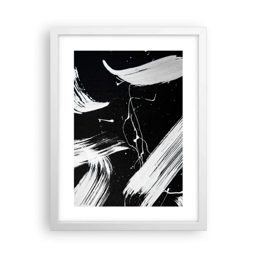 Affiche dans un cadre blanc - Poster - Briser les ténèbres - 30x40 cm