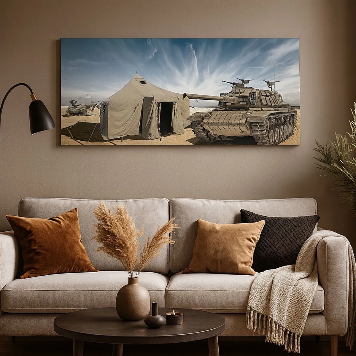 Impression sur toile - Image sur toile - Un rêve militaire - 100x40 cm