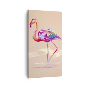 Impression sur toile - Image sur toile - L'oiseau des bonnes émotions - 55x100 cm