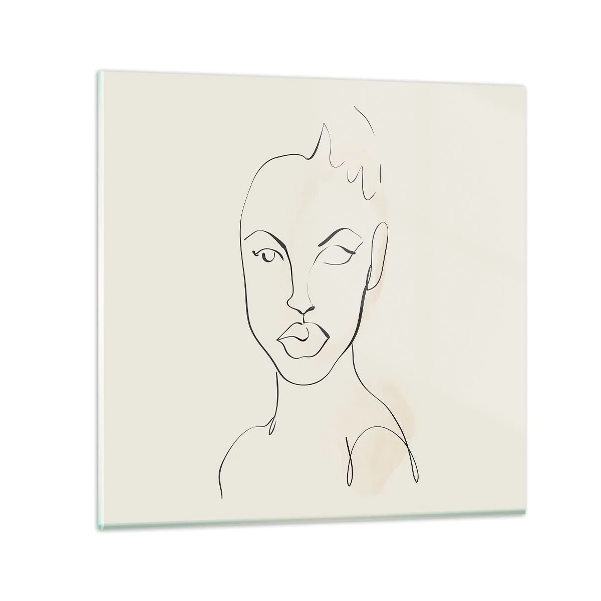 Impression sur verre - Image sur verre - Esquisse de la sensualité - 30x30 cm