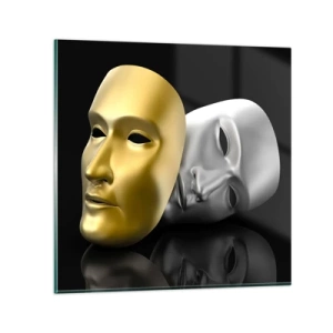 Impression sur verre - Image sur verre - La vie est un théâtre - 70x70 cm