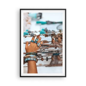 Affiche dans un cadre noir - Poster - Trésor local - 61x91 cm