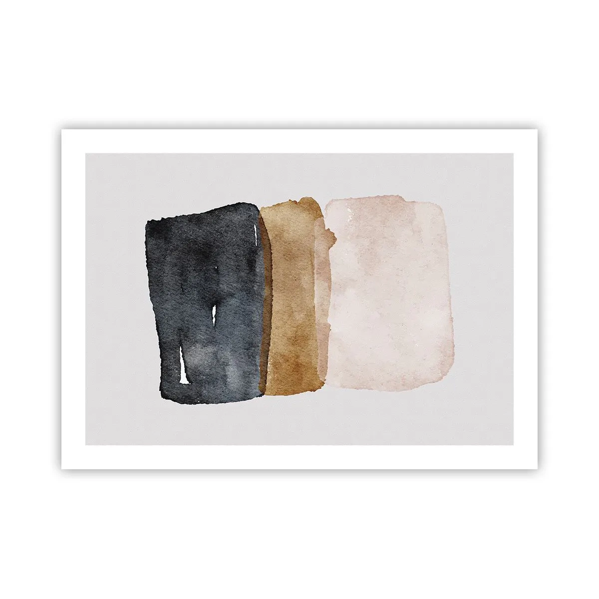 Affiche - Poster - Composition de couleurs de la terre - 70x50 cm