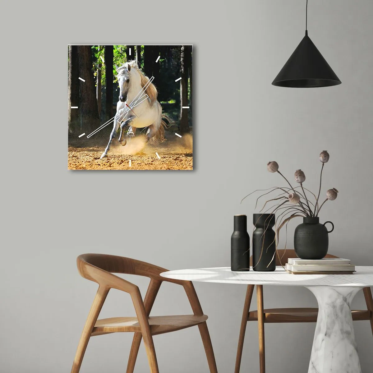 Horloge murale - Pendule murale - Comme dans un roman fantastique - 40x40 cm