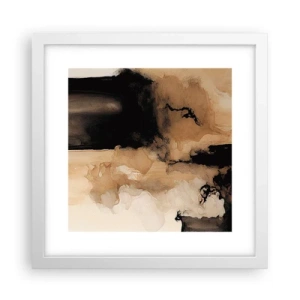 Affiche dans un cadre blanc - Poster - Une abstraction intrigante - 30x30 cm