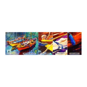 Échantillon de Papier Peint Autocollant Deluxe Sticker - Sur l'eau épaisse de couleurs - Lodz, Voilier, Mer - 100x30 cm