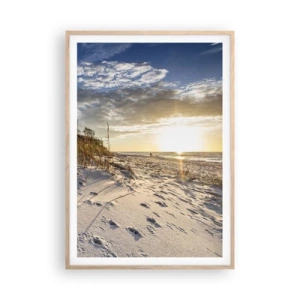 Affiche dans un chêne clair - Poster - Invitation à la ballade - 70x100 cm