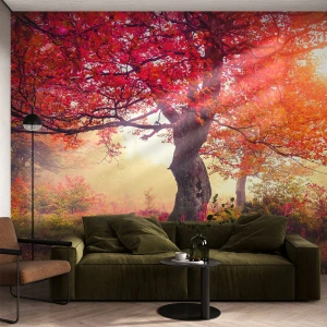 Papier Peint Photo Premium Sand - Frénésie de floraison - Paysage, Parc, Fleurs - 150x105 cm