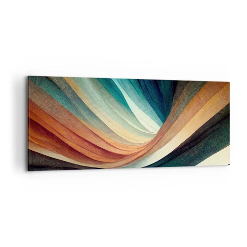 Impression sur toile - Image sur toile - Tissé à partir de couleurs - 100x40 cm
