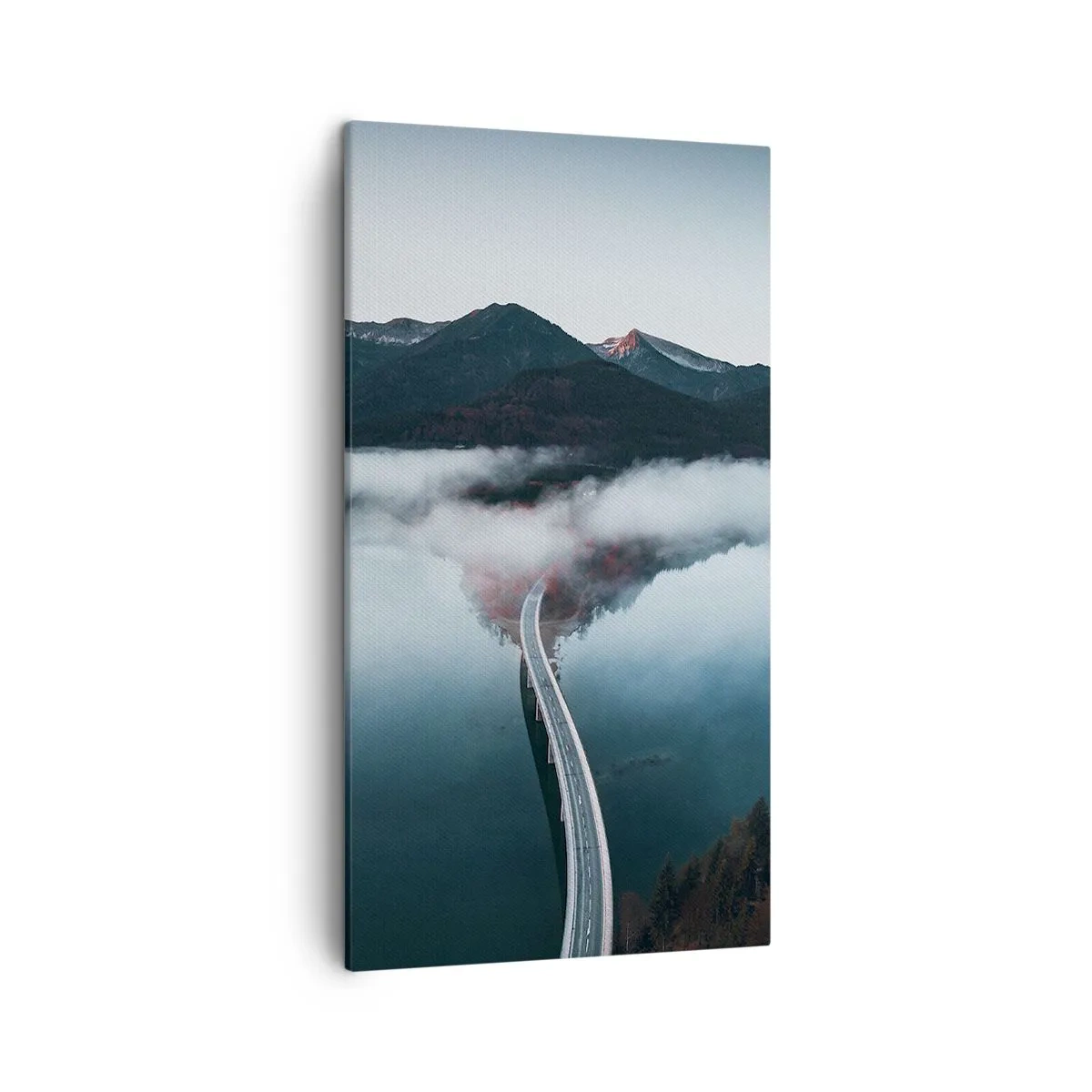 Impression sur toile - Image sur toile - Sur une eau aussi lisse qu'un miroir - 45x80 cm