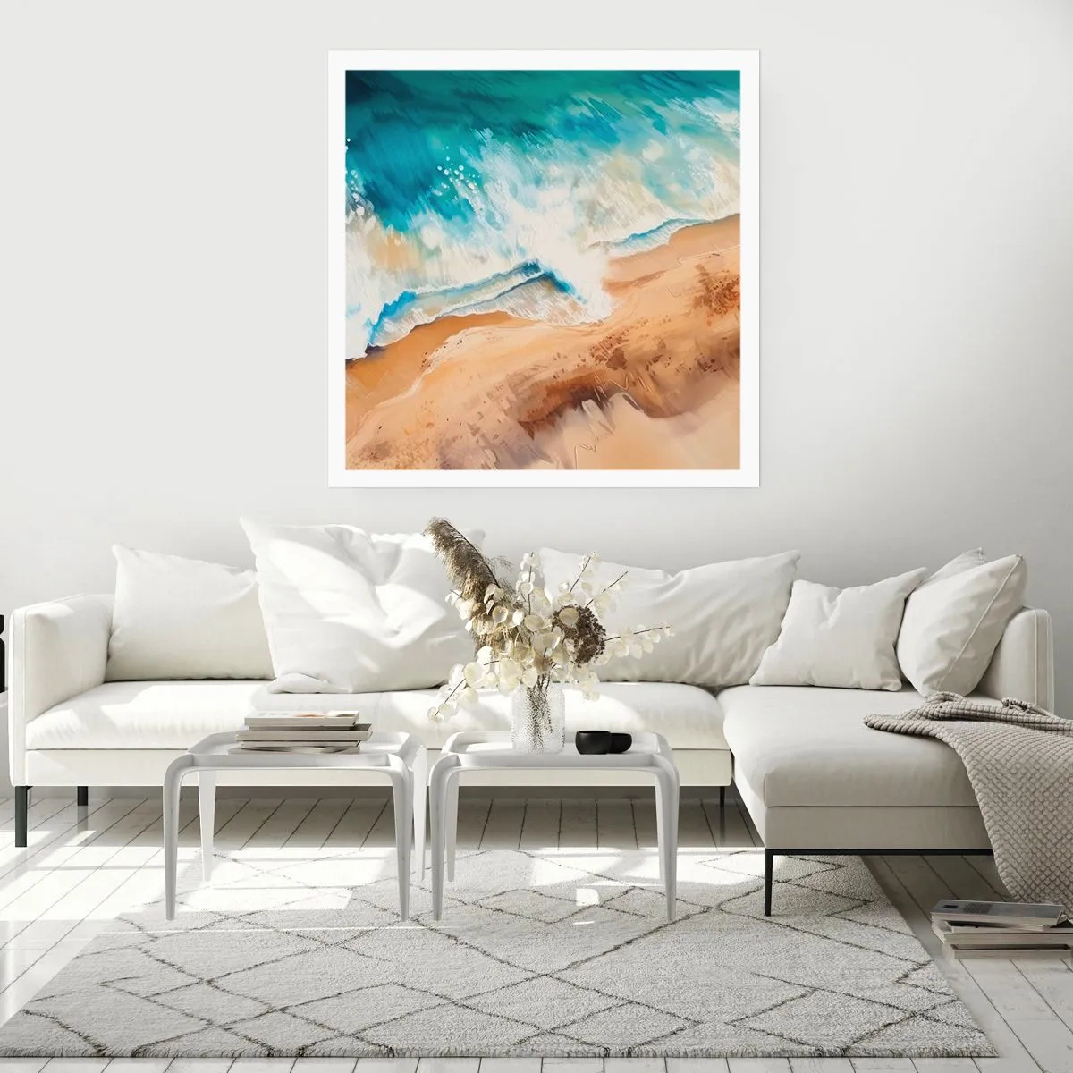 Affiche - Poster - La vague qui revient - 30x30 cm