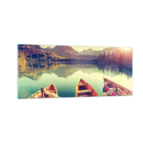 Impression sur verre - Image sur verre - Vivre selon ses règles - 100x40 cm