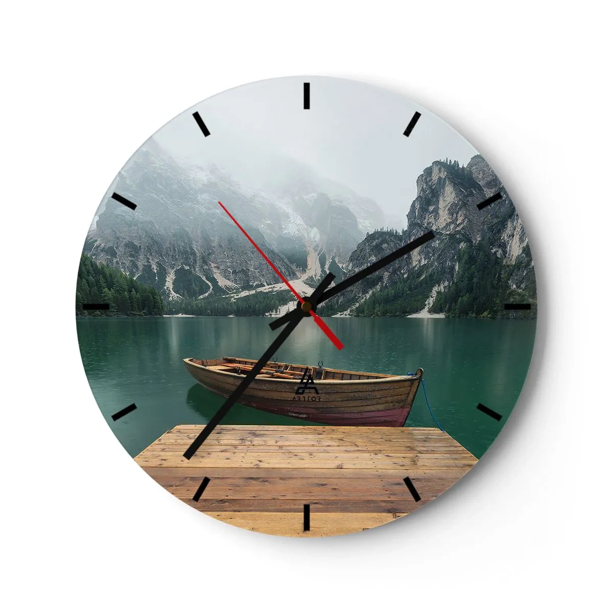 Horloge murale - Pendule murale - Faire face à la fierté des rochers - 40x40 cm