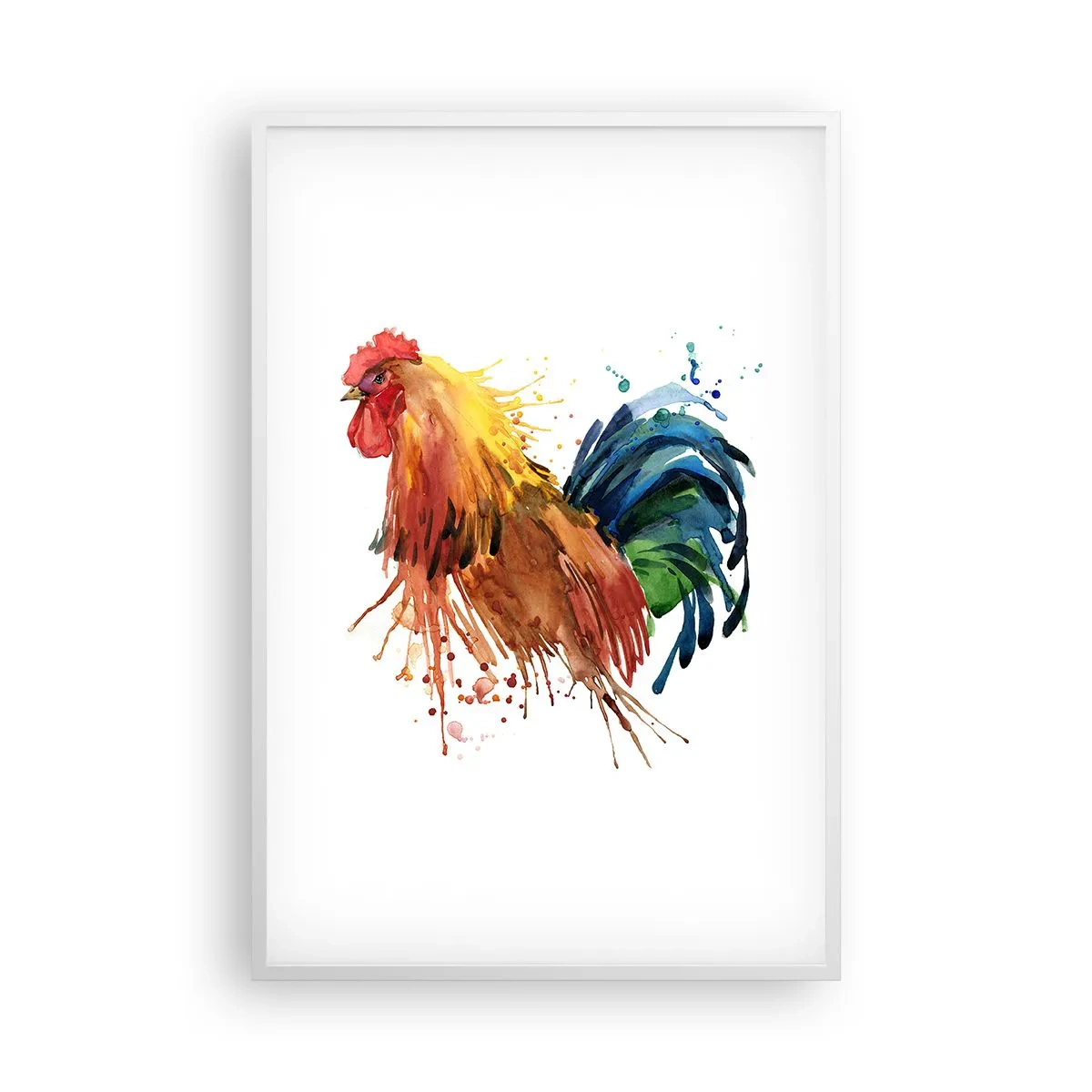 Affiche dans un cadre blanc - Poster - Robe royale, fierté royale - 61x91 cm