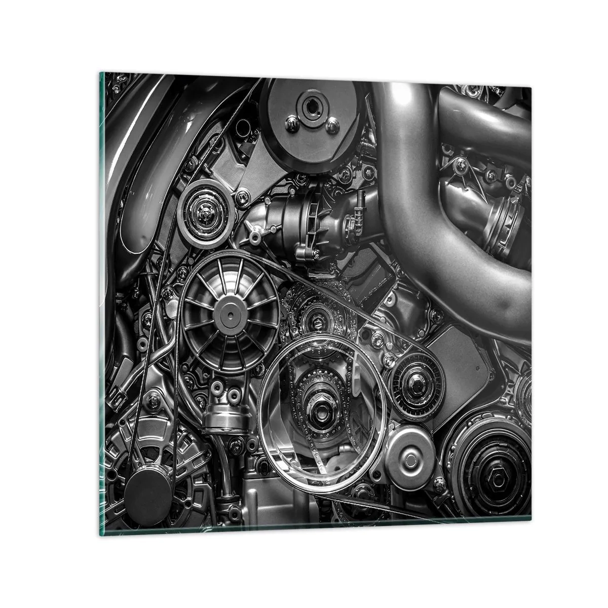 Impression sur verre - Image sur verre - Poésie mécanique - 70x70 cm