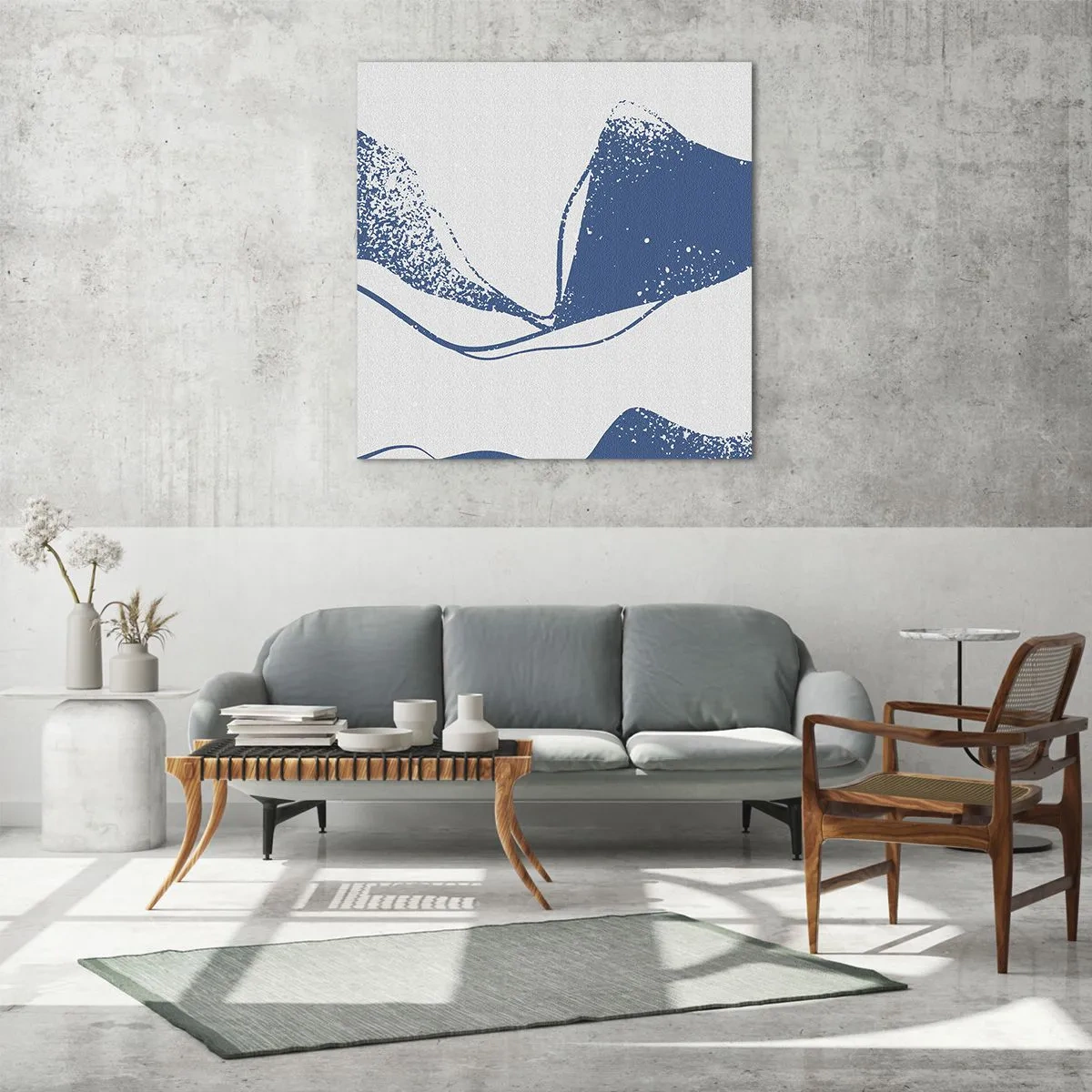 Impression sur verre - Image sur verre - Abstraction ailée - 40x40 cm