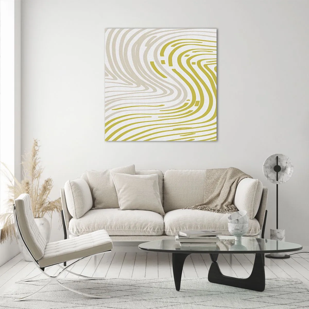 Impression sur verre - Image sur verre - Une composition au léger virage - 50x50 cm