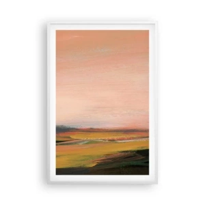 Affiche dans un cadre blanc - Poster - Dans les tons de roses - 61x91 cm