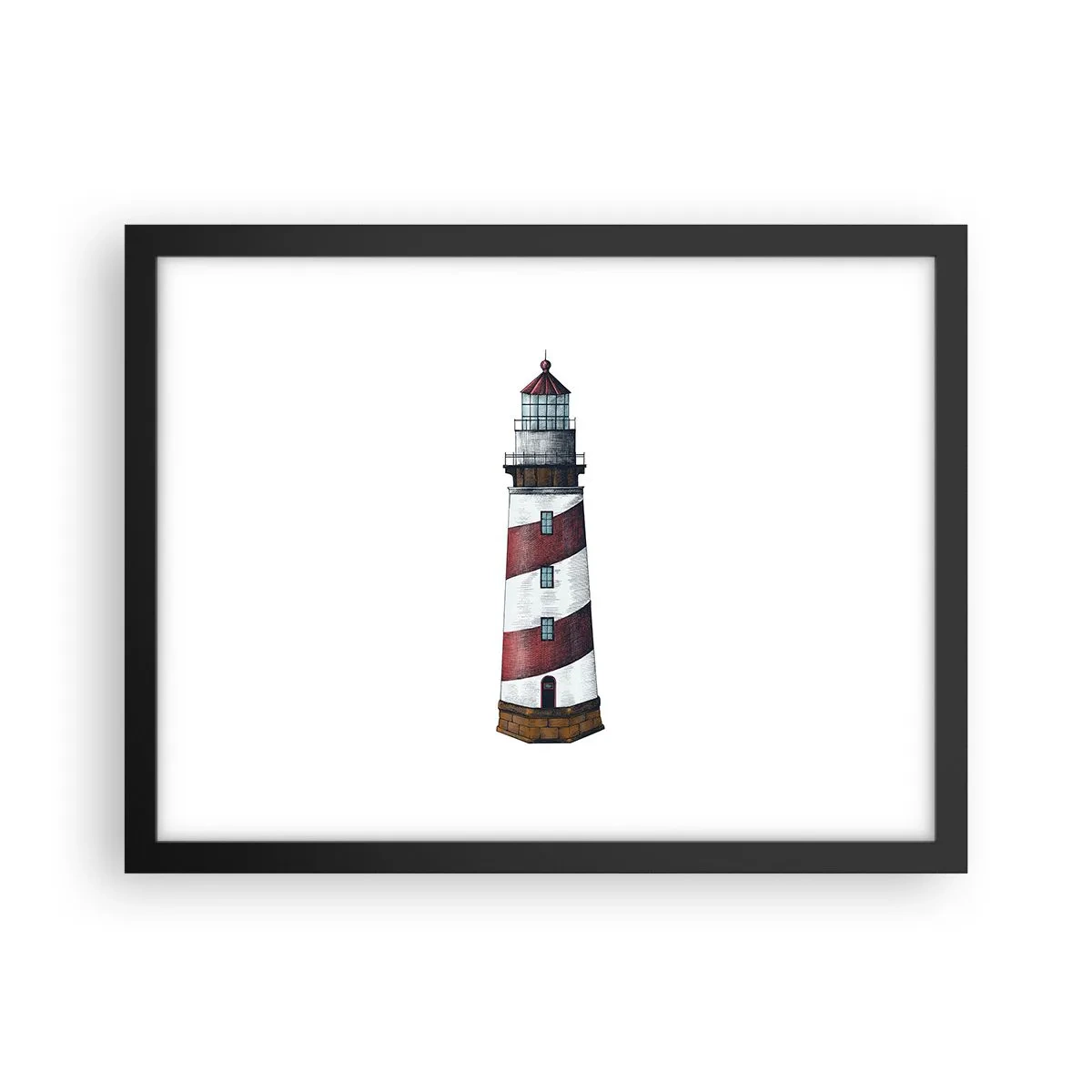 Affiche dans un cadre noir - Poster - Toujours sur ses gardes - 40x30 cm