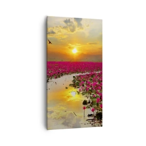 Impression sur toile - Image sur toile - La vie secrète du lac - 55x100 cm