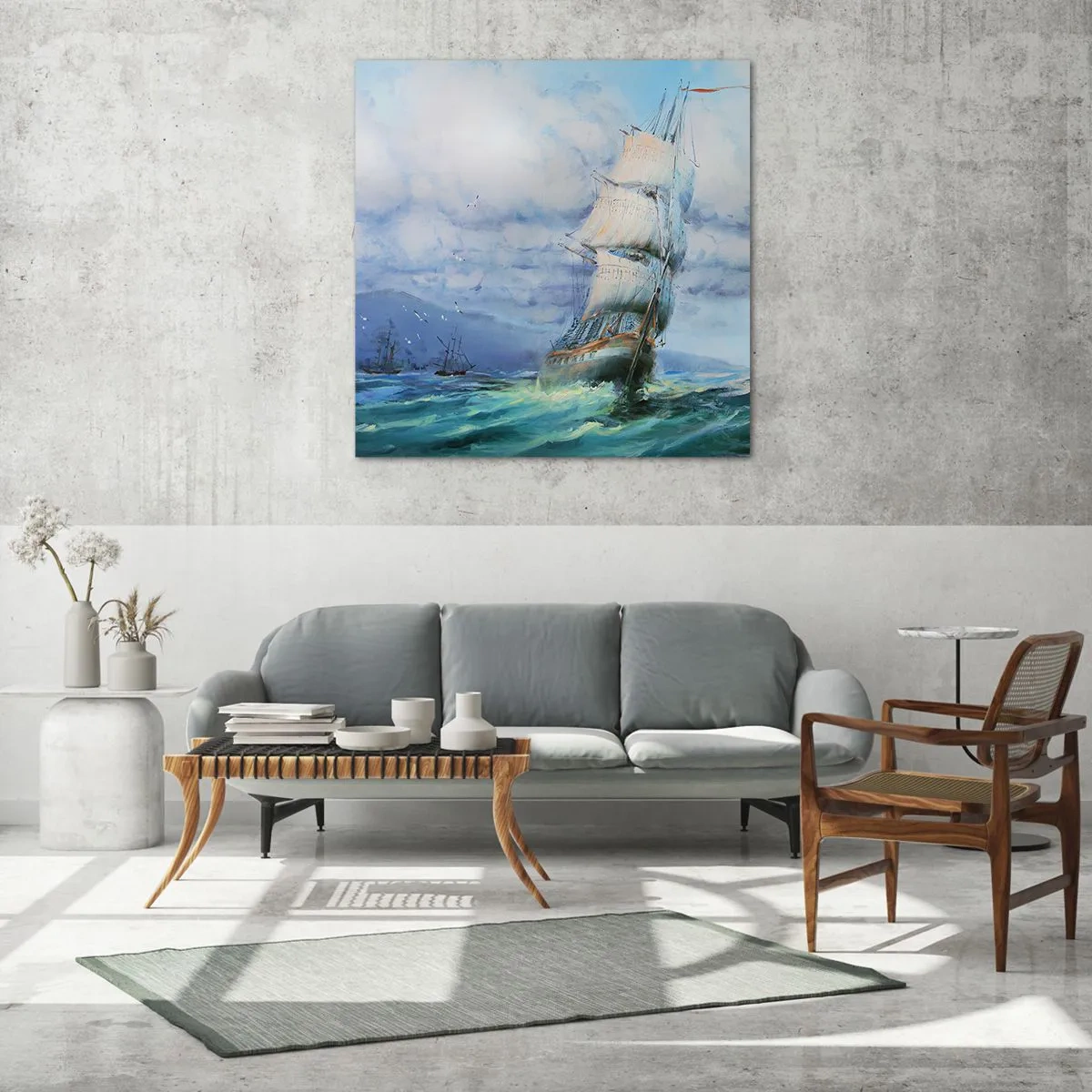 Impression sur verre - Image sur verre - Vents favorables - 60x60 cm