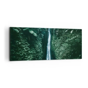 Impression sur toile - Image sur toile - Fontaine tropicale - 100x40 cm