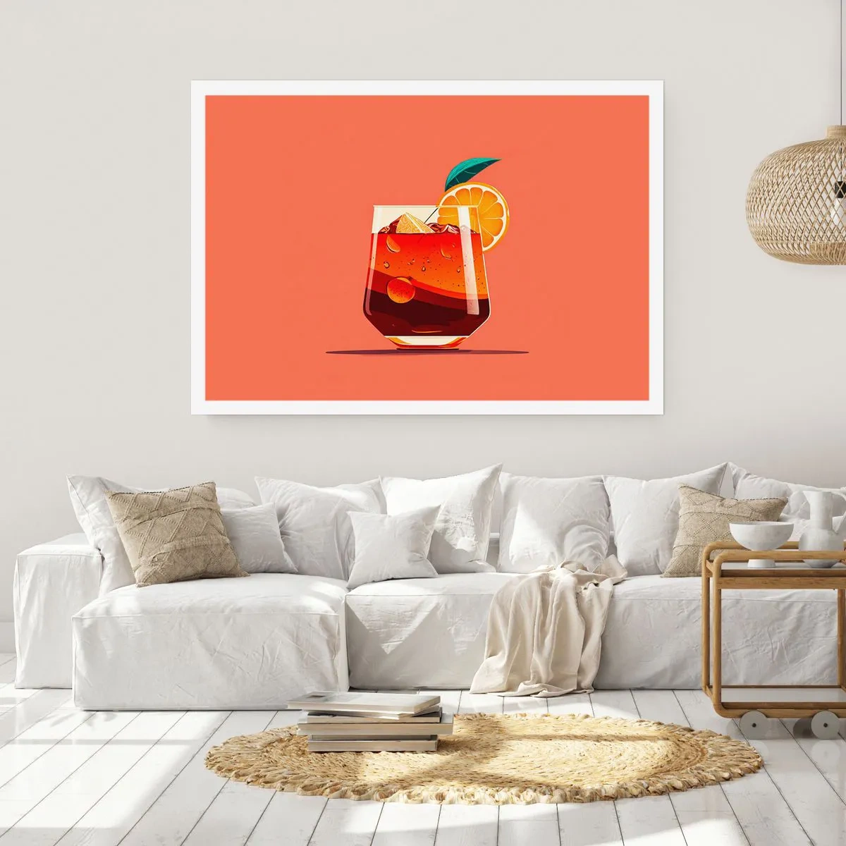 Affiche - Poster - Rafraîchissement d'été - 50x40 cm