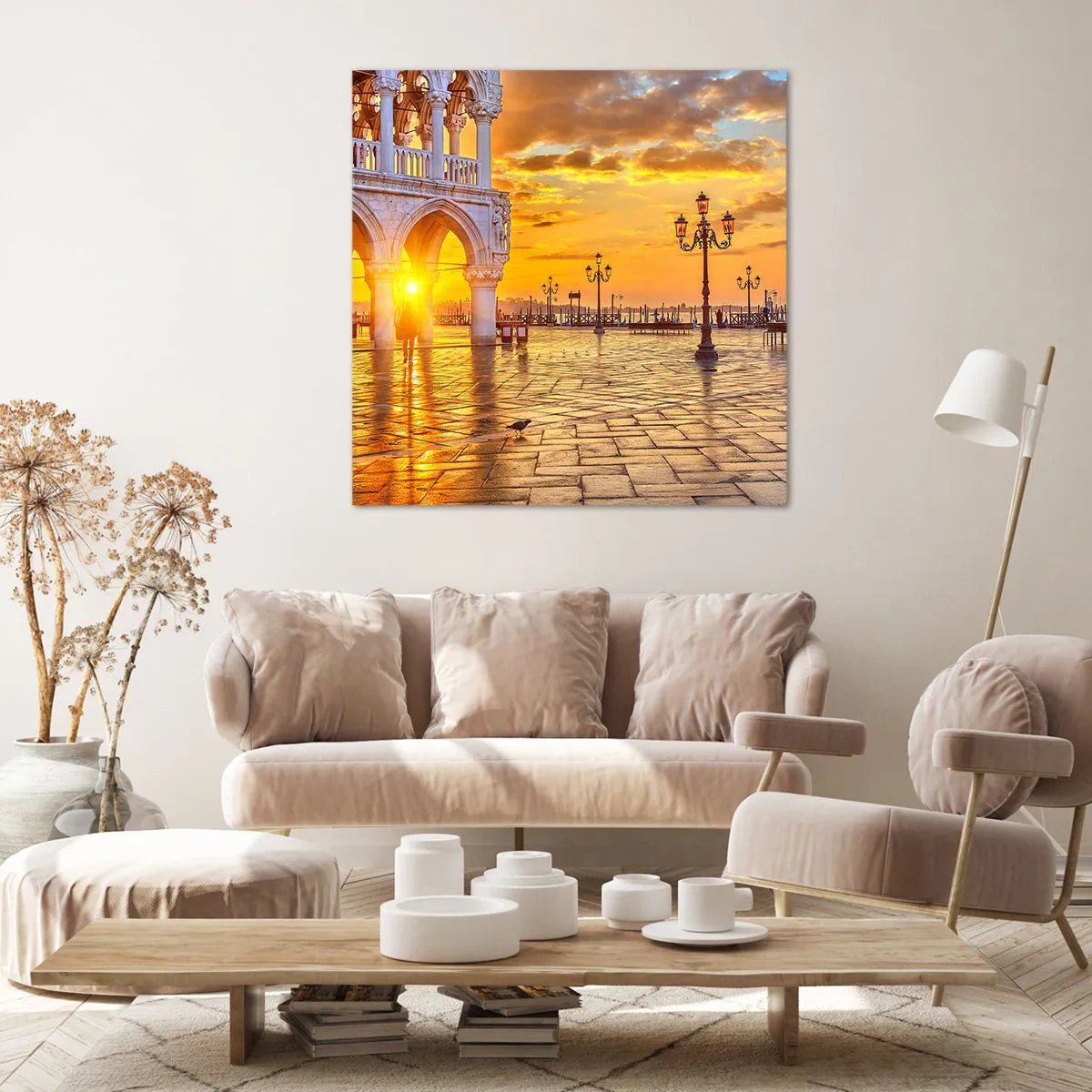 Impression sur toile - Image sur toile - Où est tout le monde? - 60x60 cm