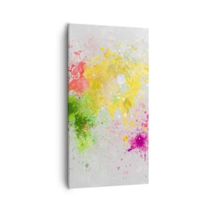 Impression sur toile - Image sur toile - Toutes les couleurs du monde - 55x100 cm