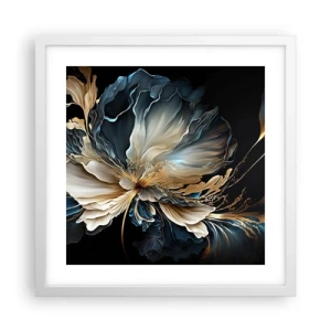 Affiche dans un cadre blanc - Poster - Fleur de fougère de conte de fées - 40x40 cm