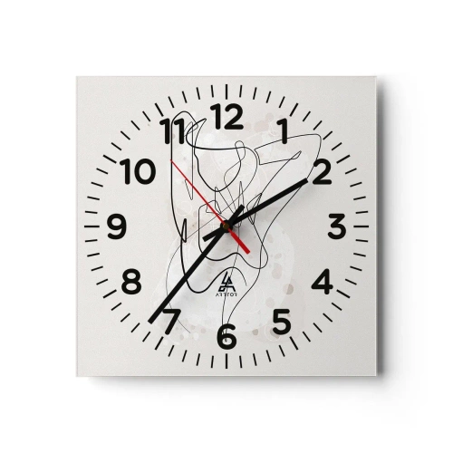 Horloge murale - Pendule murale - L'art de la séduction - 30x30 cm