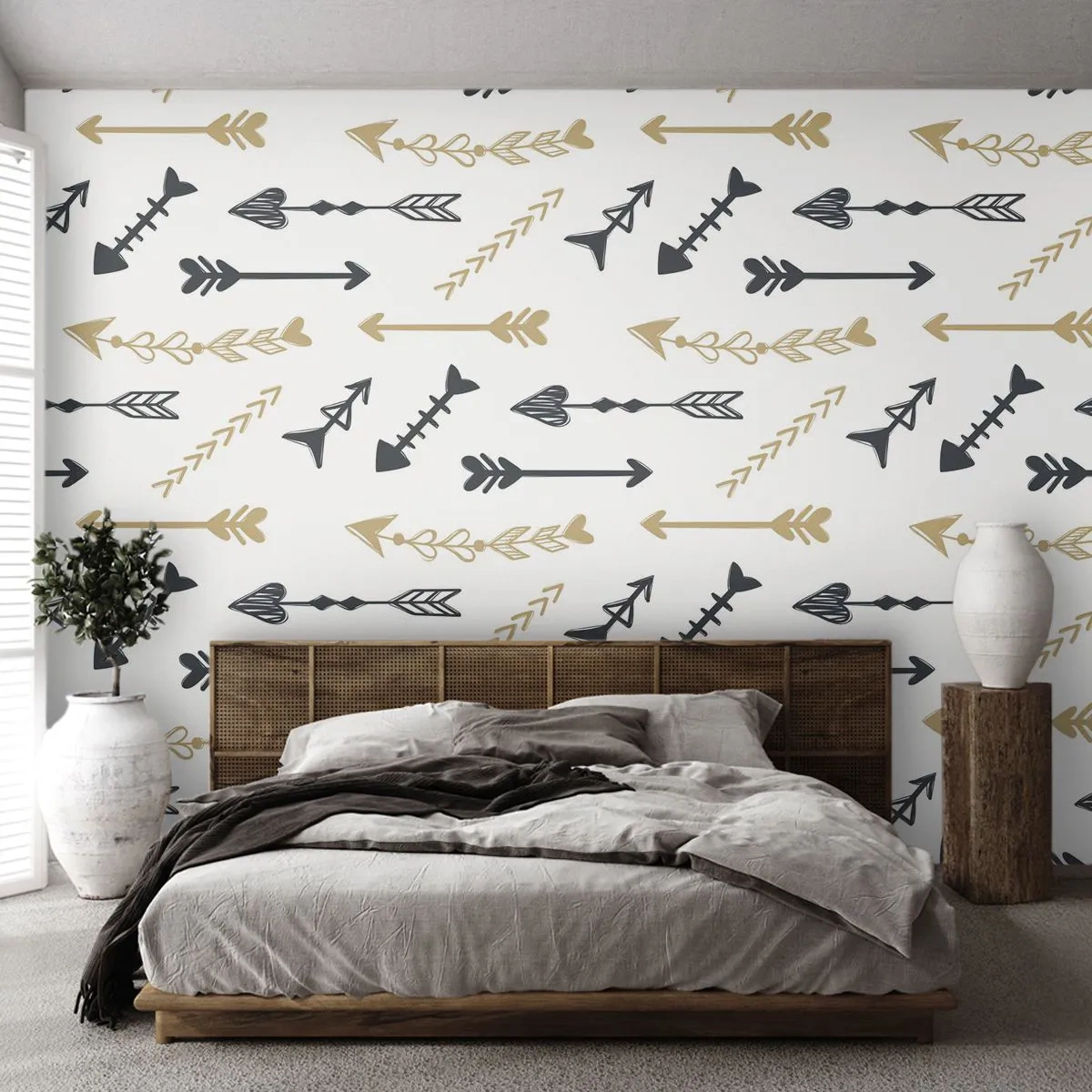 Papier Peint Autocollant Deluxe Sticker - Le rêve de l'archer - Abstraction, Flèche, Bohème - 250x175 cm
