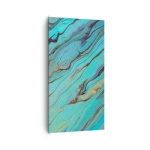 Impression sur toile - Image sur toile - Marée turquoise - 65x120 cm