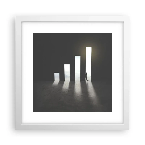Affiche dans un cadre blanc - Poster - Succès – impression - 30x30 cm