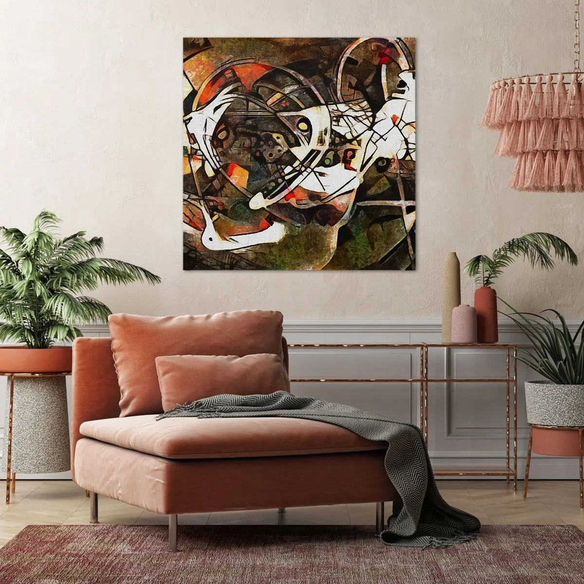 Impression sur toile - Image sur toile - Vous entendez le mouvement ? - 50x50 cm