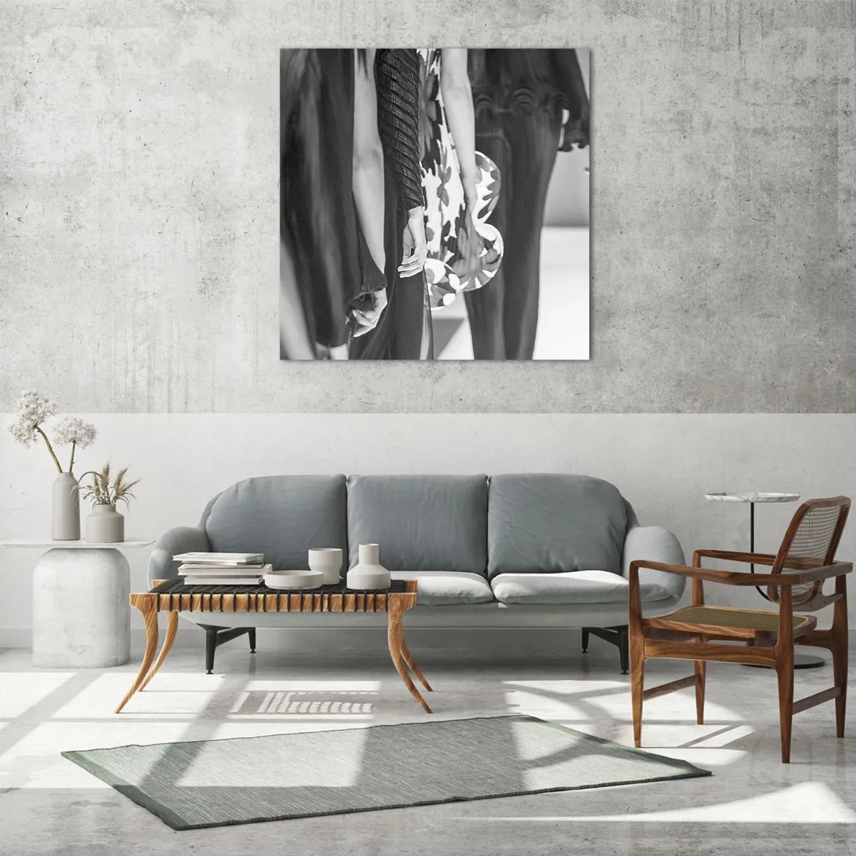 Impression sur verre - Image sur verre - Un défilé stylé - 50x50 cm