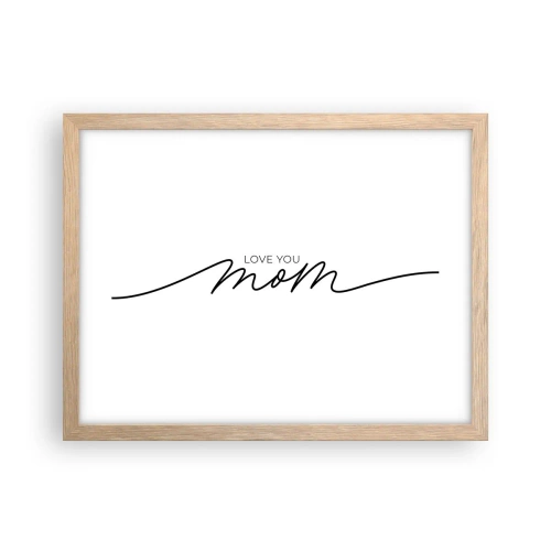 Affiche dans un chêne clair - Poster - Grand chamboulement - 40x30 cm