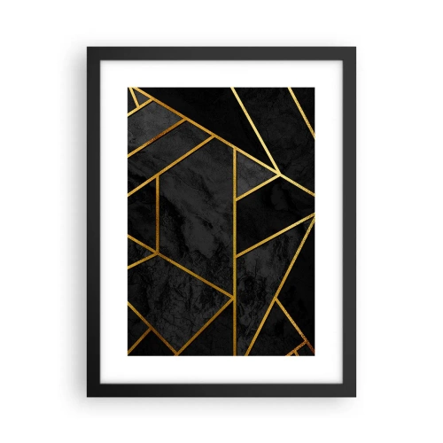 Affiche dans un cadre noir - Poster - Obscurité et éclat - 30x40 cm